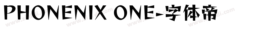 PHONENIX ONE字体转换